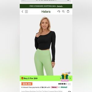 Halara sports top
